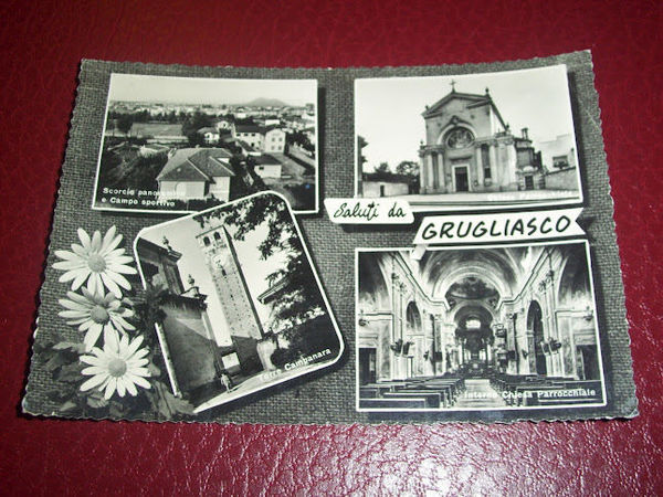 Cartolina Grugliasco - Vedute diverse 1962