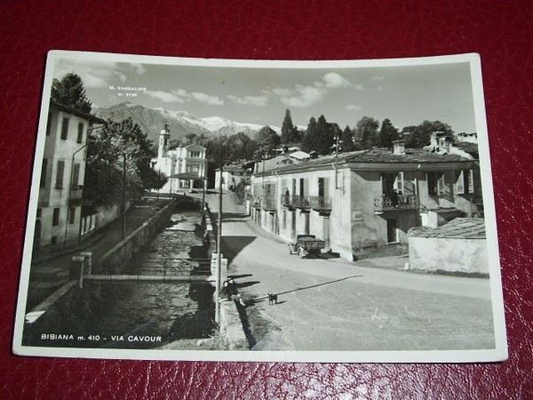 Cartolina Bibiana - Via Cavour 1942