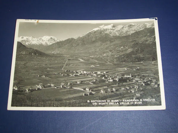 Cartolina S. Antonino di Susa - Panorama e veduta dei …
