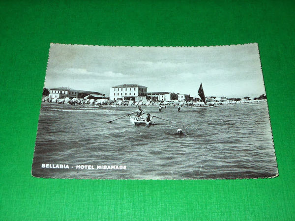 Cartolina Bellaria - Hotel Miramare 1957