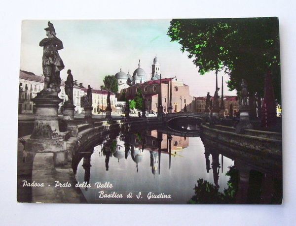 Cartolina Padova - Prato della Valle 1955 ca