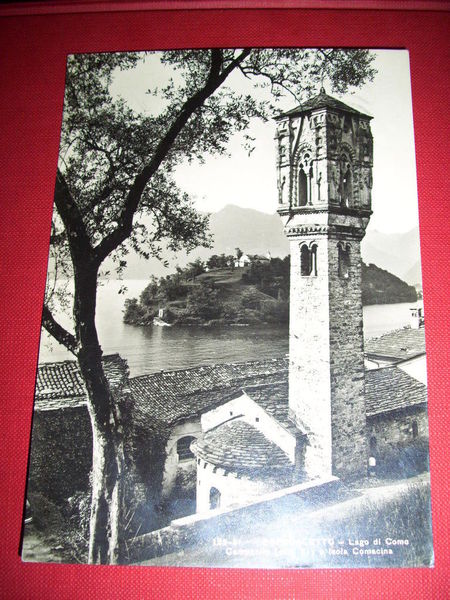 Cartolina Ospedaletto - Campanile e Isola Comacina 1962