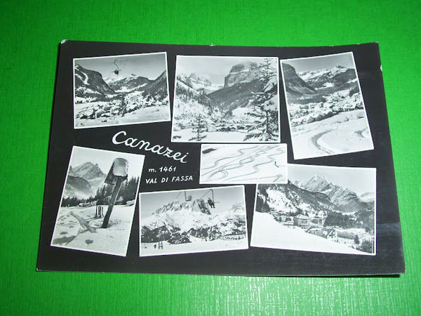 Cartolina Canazei - Val di Fassa - Vedute diverse 1955 …