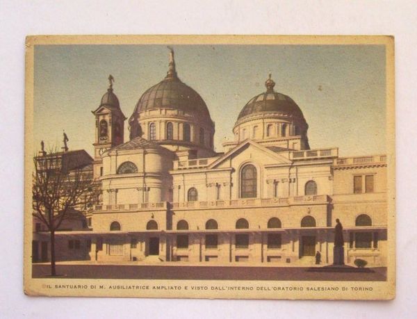 Cartolina Torino - Santuario M. Ausiliatrice 1950 ca