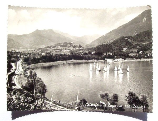 Cartolina S. Cristoforo al Lago - Panorama 1957