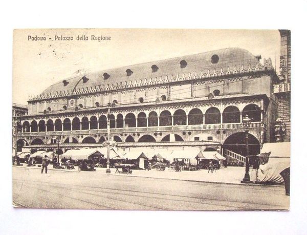 Cartolina Padova - Palazzo della Ragione 1932