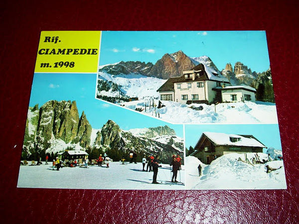 Cartolina Vigo di Fassa - Rifugio Ciampedie 1972