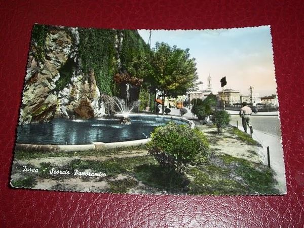 Cartolina Ivrea - Scorcio panoramico 1955