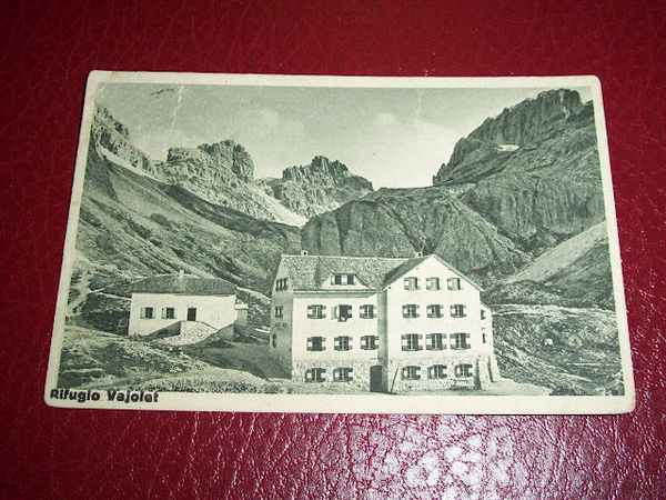Cartolina Pozza di Fassa - Rifugio Vajolet 1926