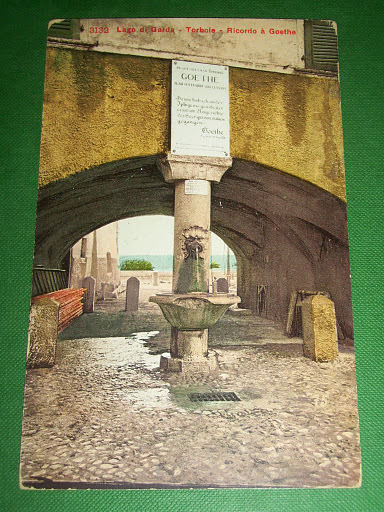 Cartolina Lago di Garda - Torbole - Ricordo à Goethe …