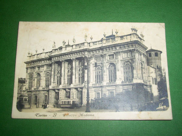 Cartolina Torino - Palazzo Madama 1915