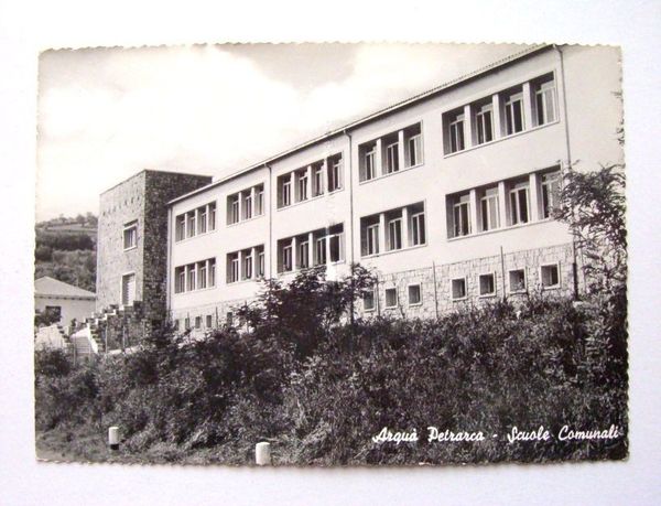 Cartolina Arquà Petrarca - Scuole Comunali 1964