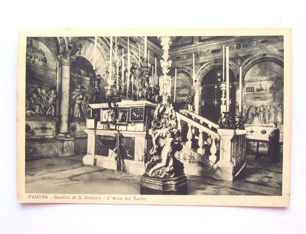 Cartolina Padova - Basilica - L' Arca del Santo 1935