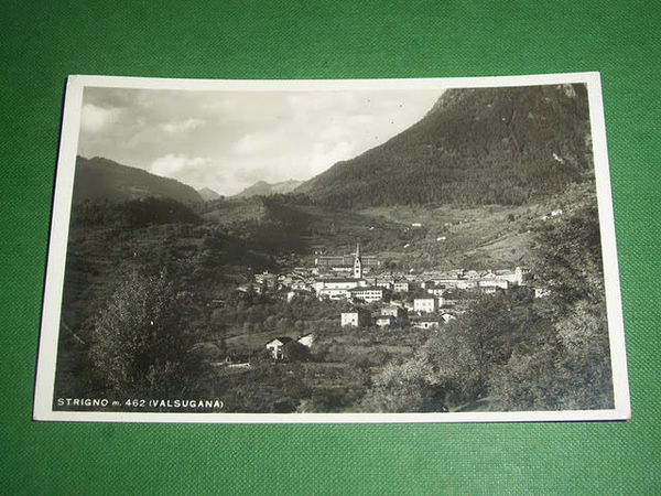 Cartolina Strigno (Valsugana) - Veduta generale 1940