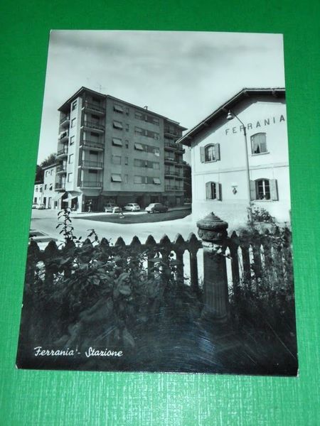 Cartolina Ferrania ( Savona ) - Stazione 1960 ca