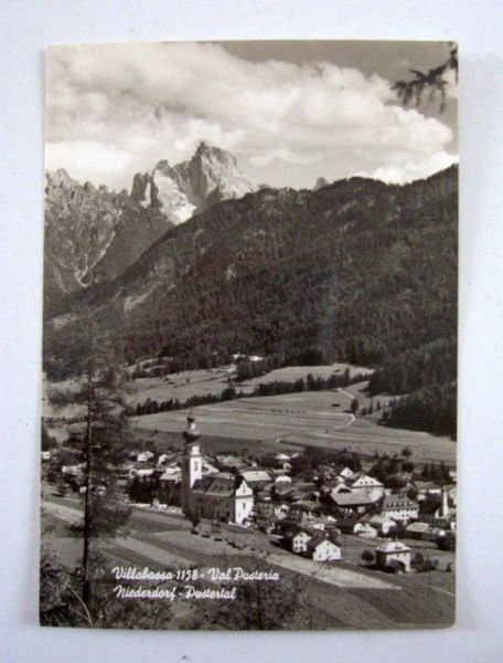 Cartolina Villabassa - Val Pusteria - Panorama 1962