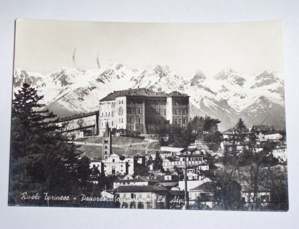 Cartolina Rivoli Torinese - Panorama e Castello 1963