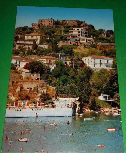 Cartolina Agropoli ( Salerno ) - Castello e Scorcio panoramico …
