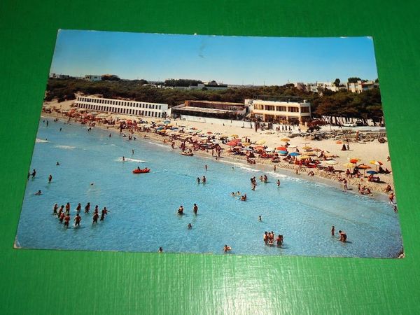 Cartolina Torre dell' Orso ( Lecce ) - La spiaggia …