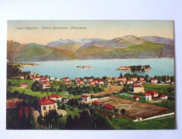 Cartolina Lago Maggiore Stresa Borromeo - Panorama 1931