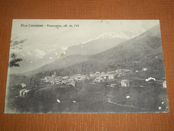 Cartolina Vico Canavese - Panorama 1914