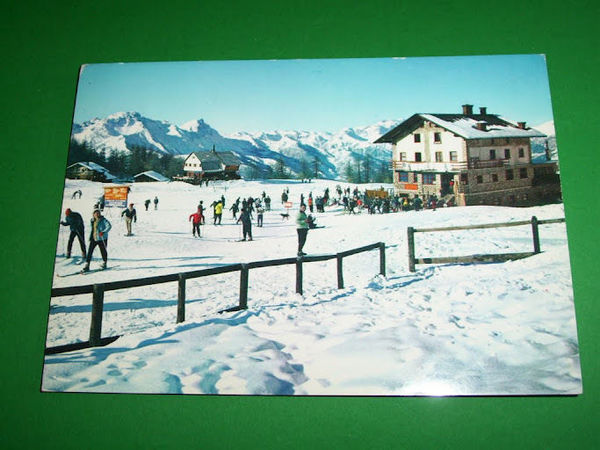 Cartolina Sportinia - Panorama e campi sci 1966