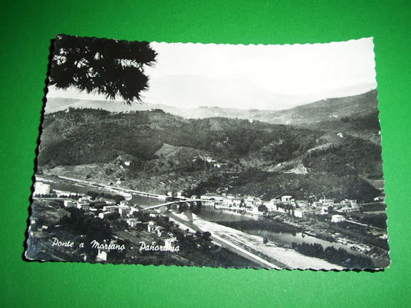 Cartolina Ponte a Moriano - Panorama 1955 **