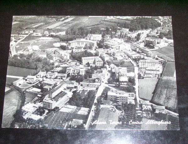 Cartolina Abano Terme - Centro Alberghiero 1961
