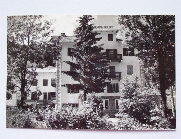 Cartolina Soraga ( Trento ) - Pensione Dolomiti 1960
