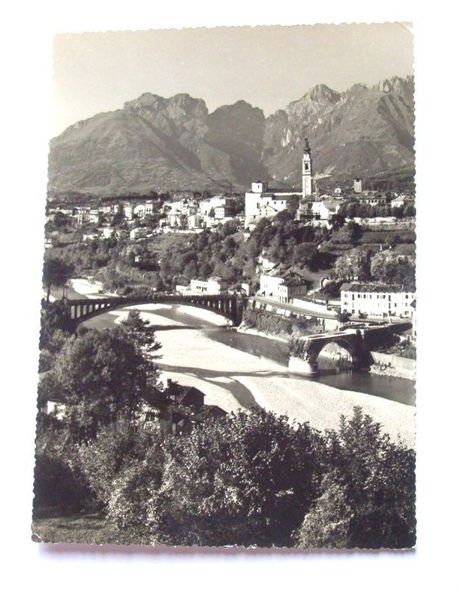 Cartolina Belluno - Panorama 1958