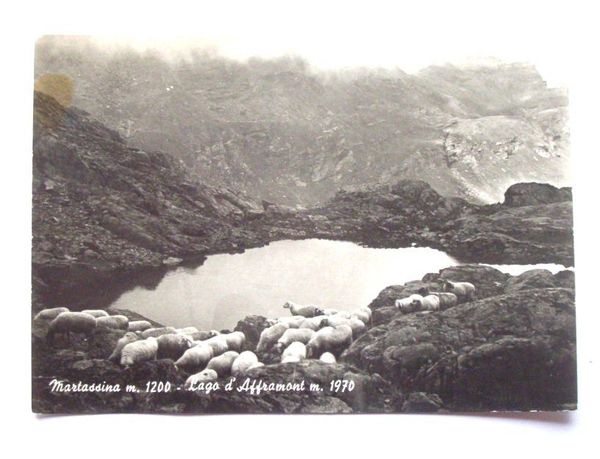 Cartolina Martassina - Lago d' Afframont 1950 ca