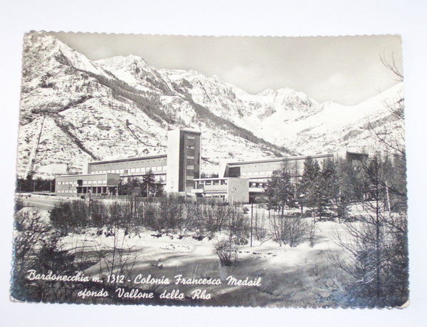 Cartolina Bardonecchia - Colonia Francesco Medail 1955