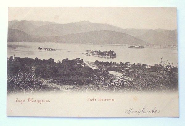 Cartolina Lago Maggiore - Isole Borromee 1905 ca.