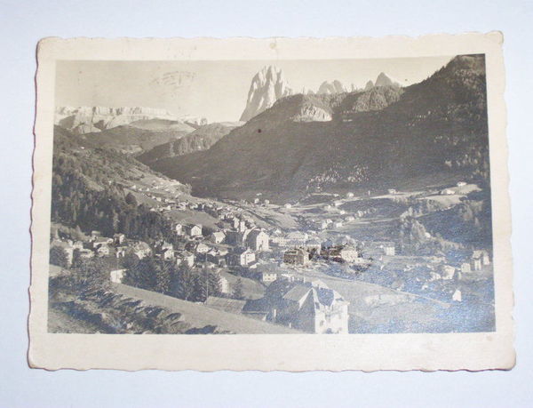 Cartolina Ortisei ( Val Gardena ) - Panorama 1940