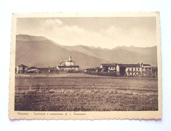 Cartolina Pianezza - Panorama di S. Pancrazio 1932