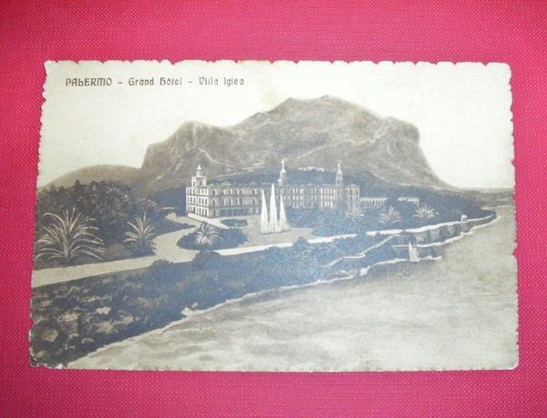 Cartolina Palermo - Grand Hotel - Villa Igiea 1910 ca