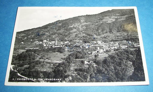 Cartolina Chiomonte (Torino) - Panorama 1939