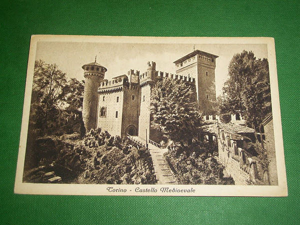 Cartolina Torino - Castello Medioevale 1935 ca