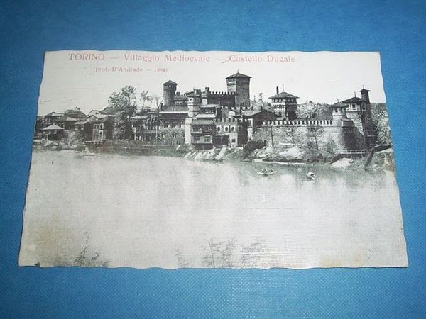 Cartolina Torino - Villaggio Medioevale 1919