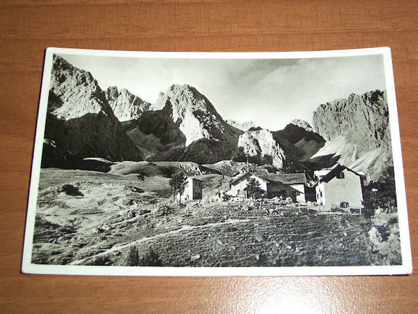 Cartolina Bolzano Rifugio Firenze verso Val d' Ega 1940