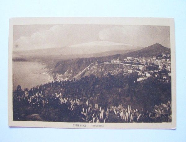 Cartolina Taormina - Panorama 1930 ca