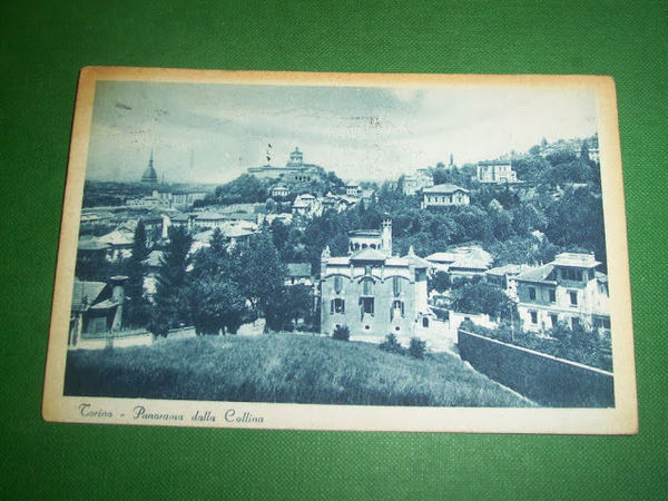 Cartolina Torino - Panorama dalla Collina 1935