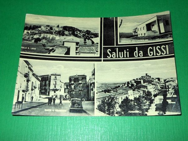 Cartolina Saluti da Gissi ( Chieti ) - Vedute diverse …