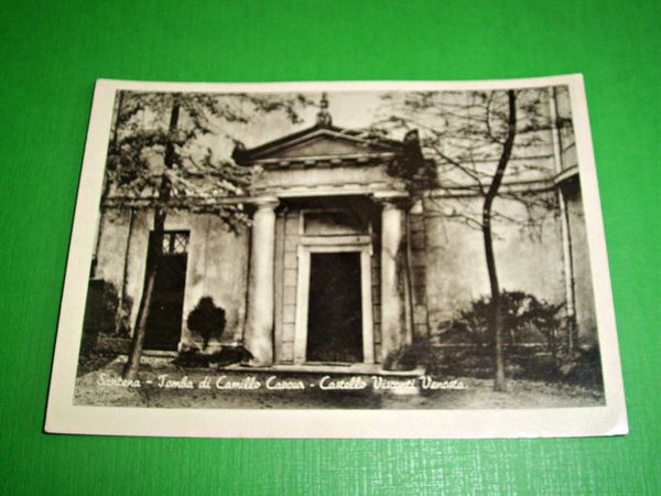 Cartolina Santena - Tomba di Camillo Cavour - Castello Visconti …