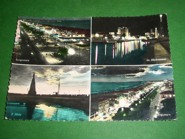 Cartolina Viareggio - Vedute diverse 1960 ca