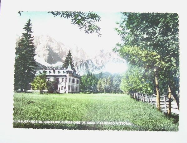 Cartolina Valgrande Comelico Superiore Albergo Vittoria
