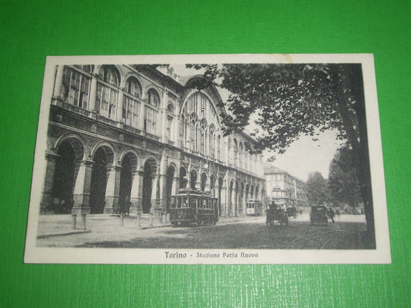 Cartolina Torino - Stazione Porta Nuova 1928