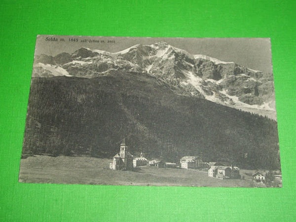 Cartolina Solda coll' Ortles - Panorama 1933