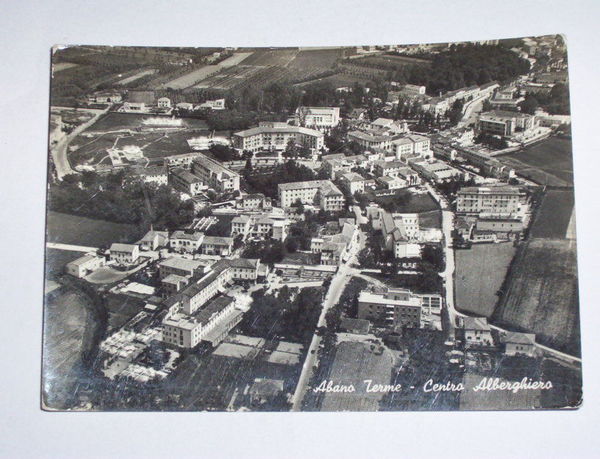 Cartolina Abano Terme - Centro Alberghiero 1959