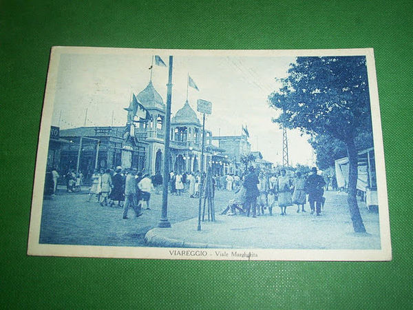 Cartolina Viareggio - Viale Margherita 1931
